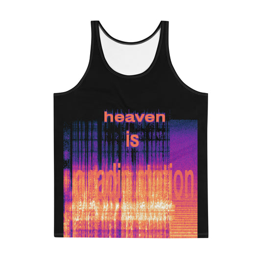 "heaven is a radio station" tank top