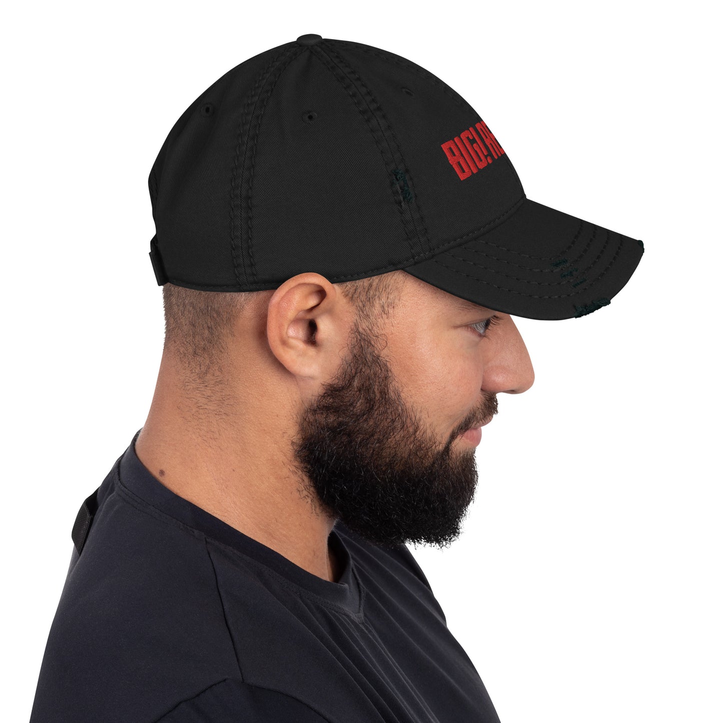 BIG! RED! BOX! distressed dad hat
