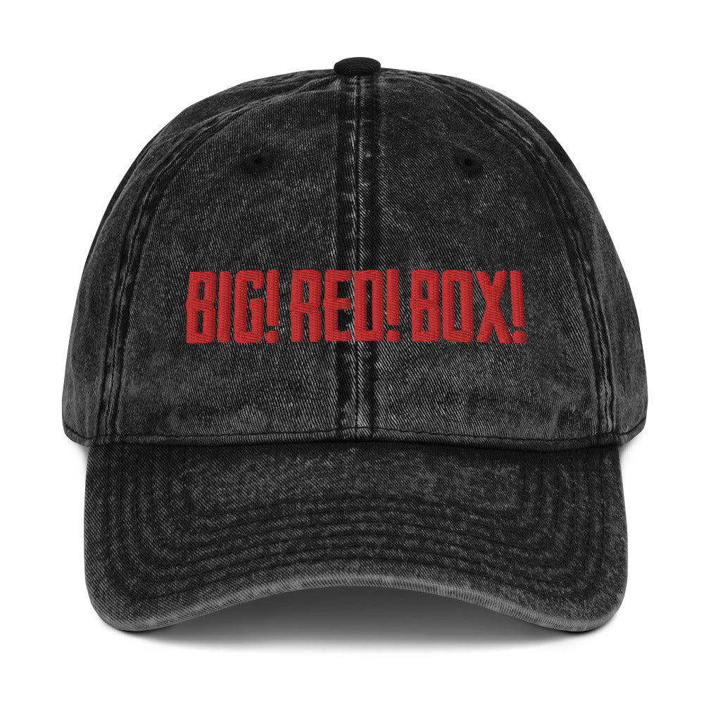 BIG! RED! BOX! vintage cotton twill cap