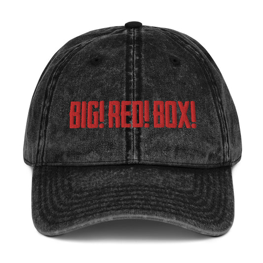 BIG! RED! BOX! vintage cotton twill cap
