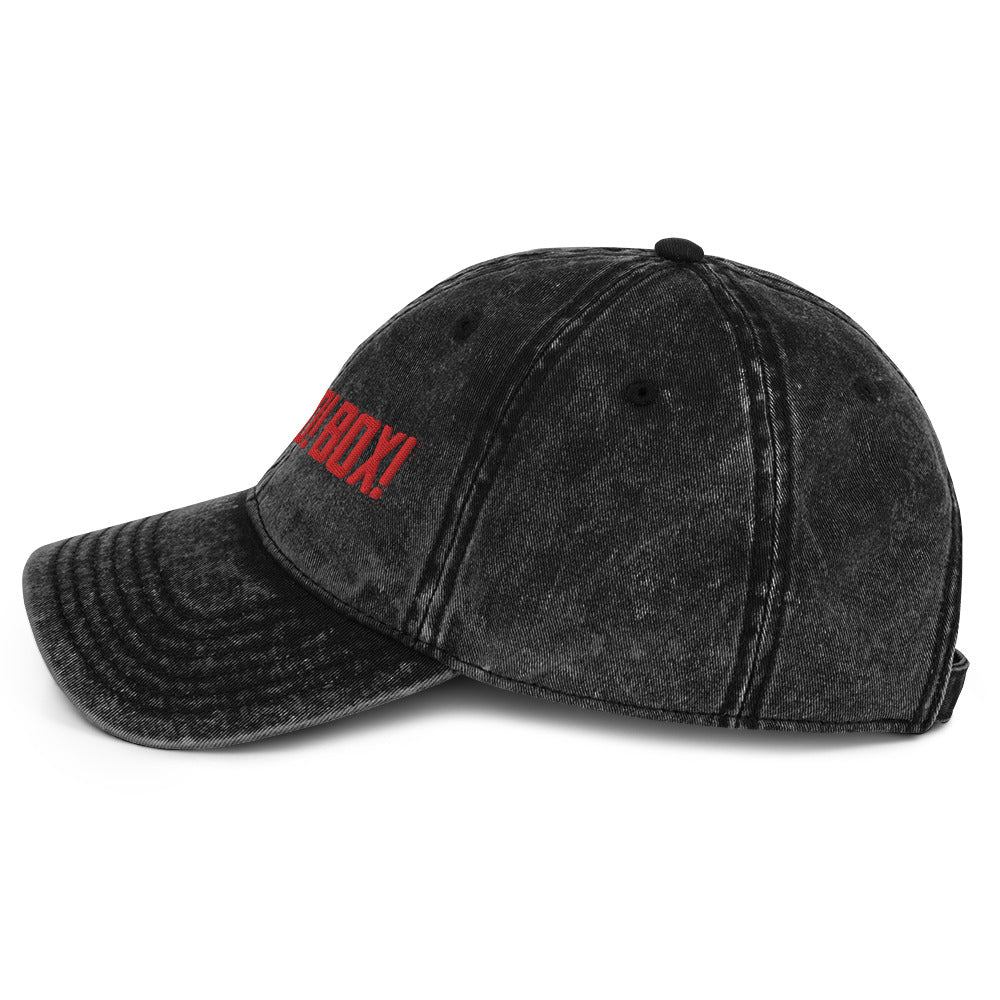 BIG! RED! BOX! vintage cotton twill cap